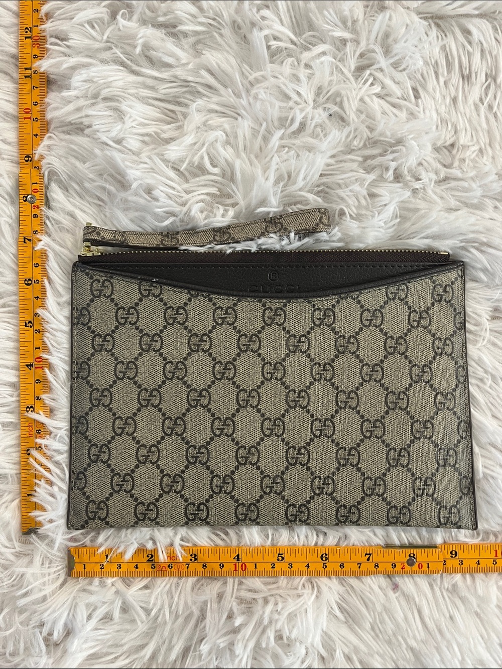 Inspired large clutch/wristlet